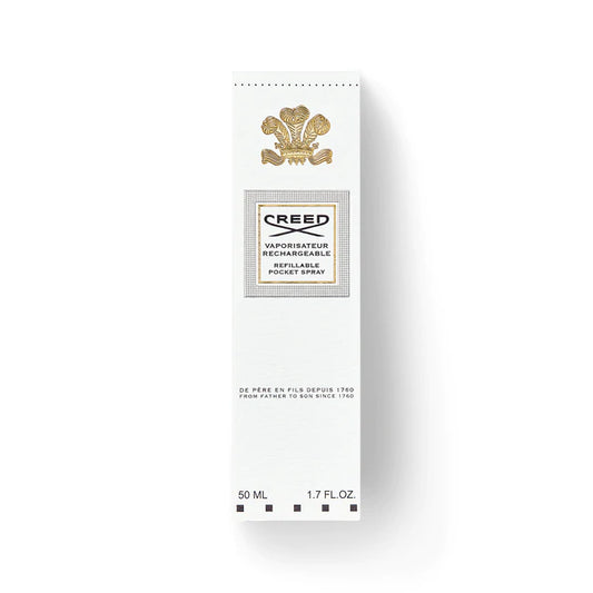 Creed Deluxe Leather Atomizer (Grey with Silver trim)