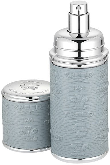 Creed Deluxe Leather Atomizer (Grey with Silver trim)